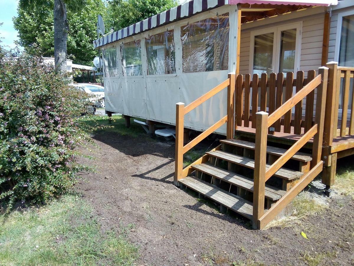 Mobile Home Ht De Gamme Climatise Dans Le Camping **** De La Reserve Gastes Exterior foto